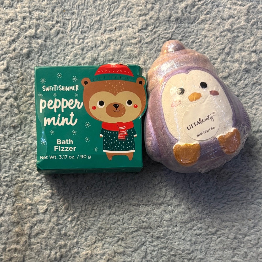 Ulta Beauty Penguin Bath Fizzer - Purple and White